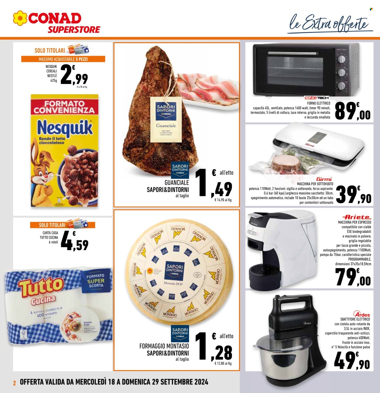 Volantino Conad Superstore - 18/9/2024 - 29/9/2024. Pagina 2