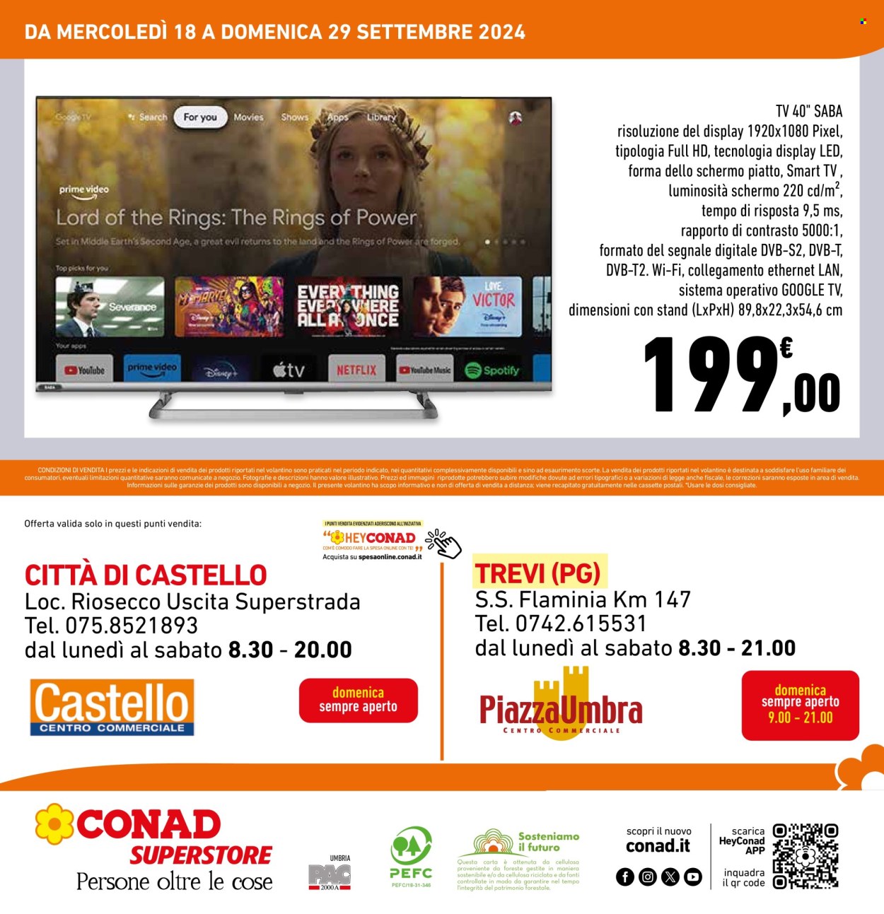 Leták Conad Superstore - 18.9.2024 - 29.9.2024. Strana 4