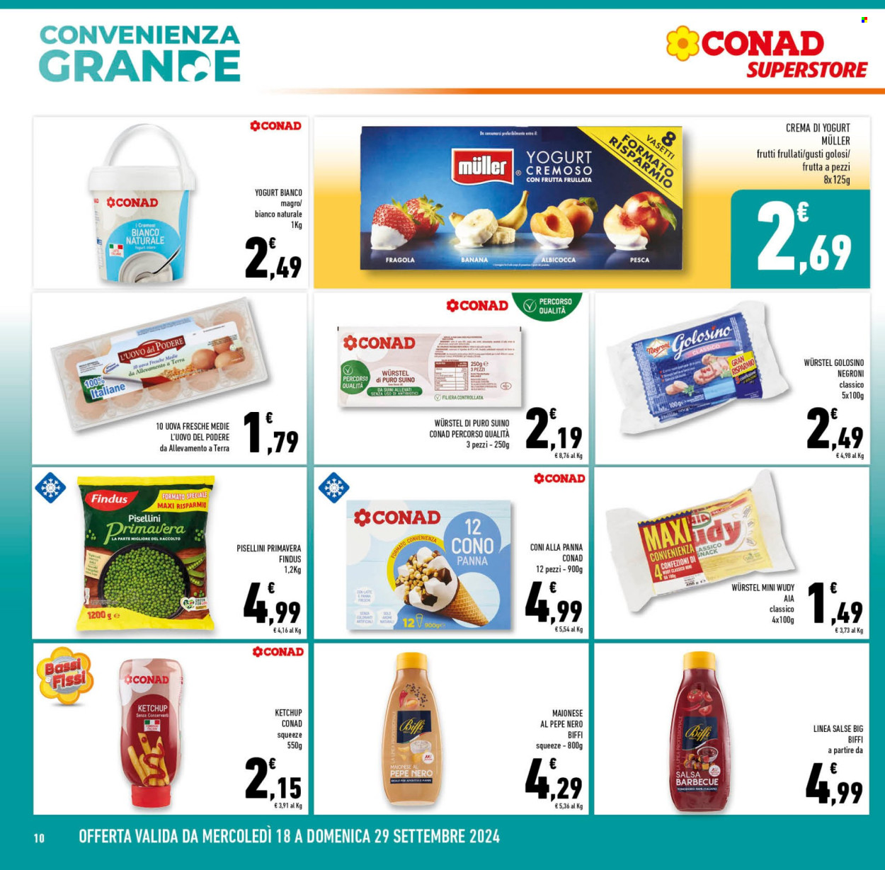 Volantino Conad Superstore - 18/9/2024 - 1/10/2024. Pagina 10