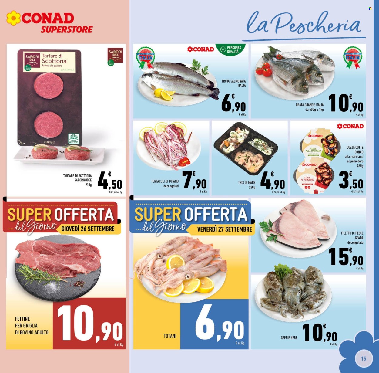 Volantino Conad Superstore - 18/9/2024 - 1/10/2024. Pagina 15