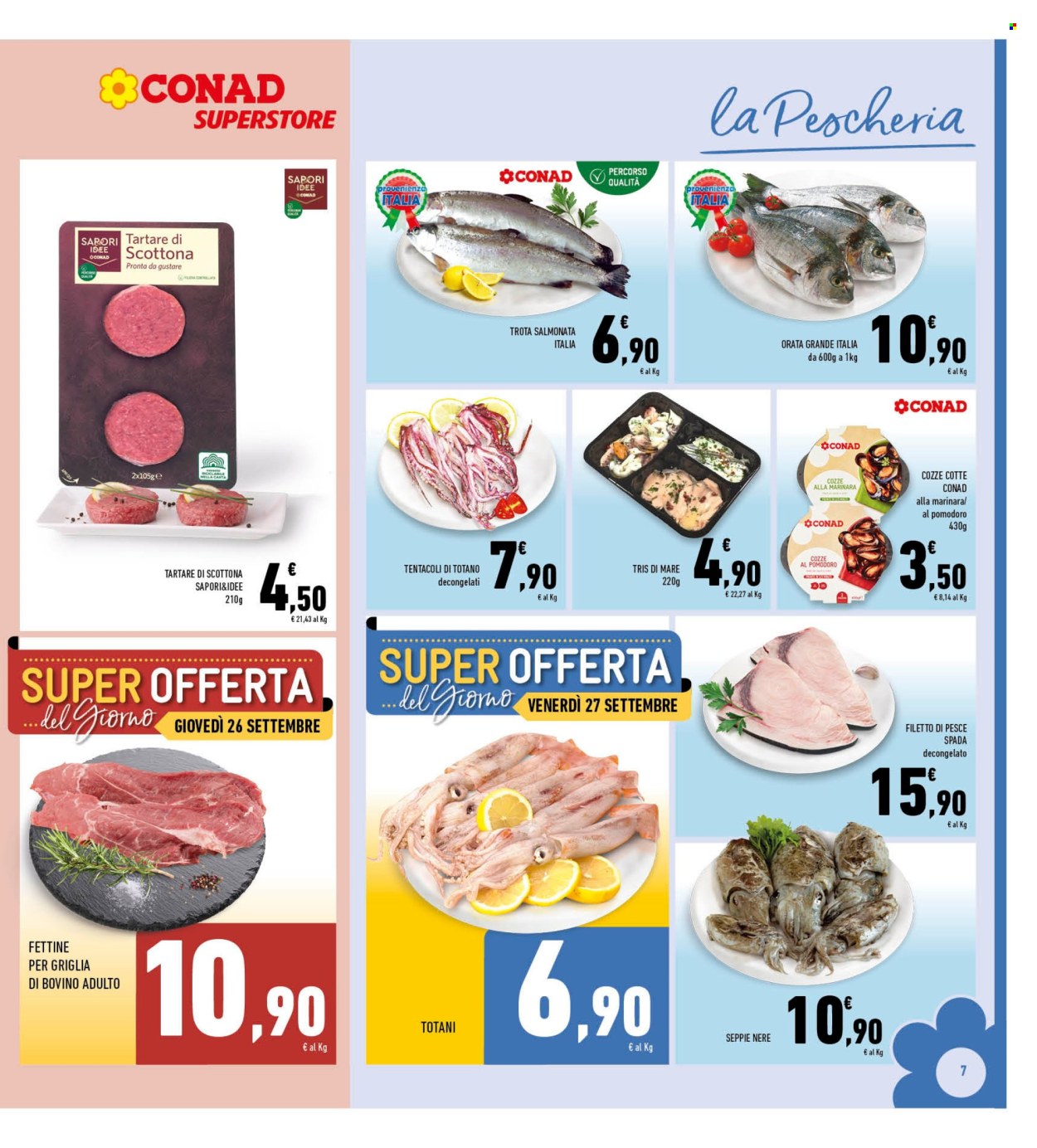 Volantino Conad Superstore - 18/9/2024 - 29/9/2024. Pagina 7