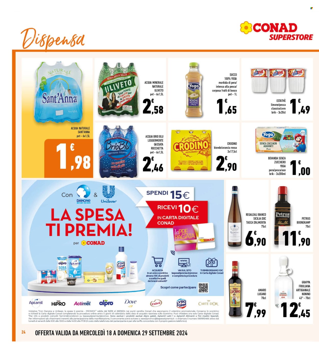 Volantino Conad Superstore - 18/9/2024 - 29/9/2024. Pagina 24