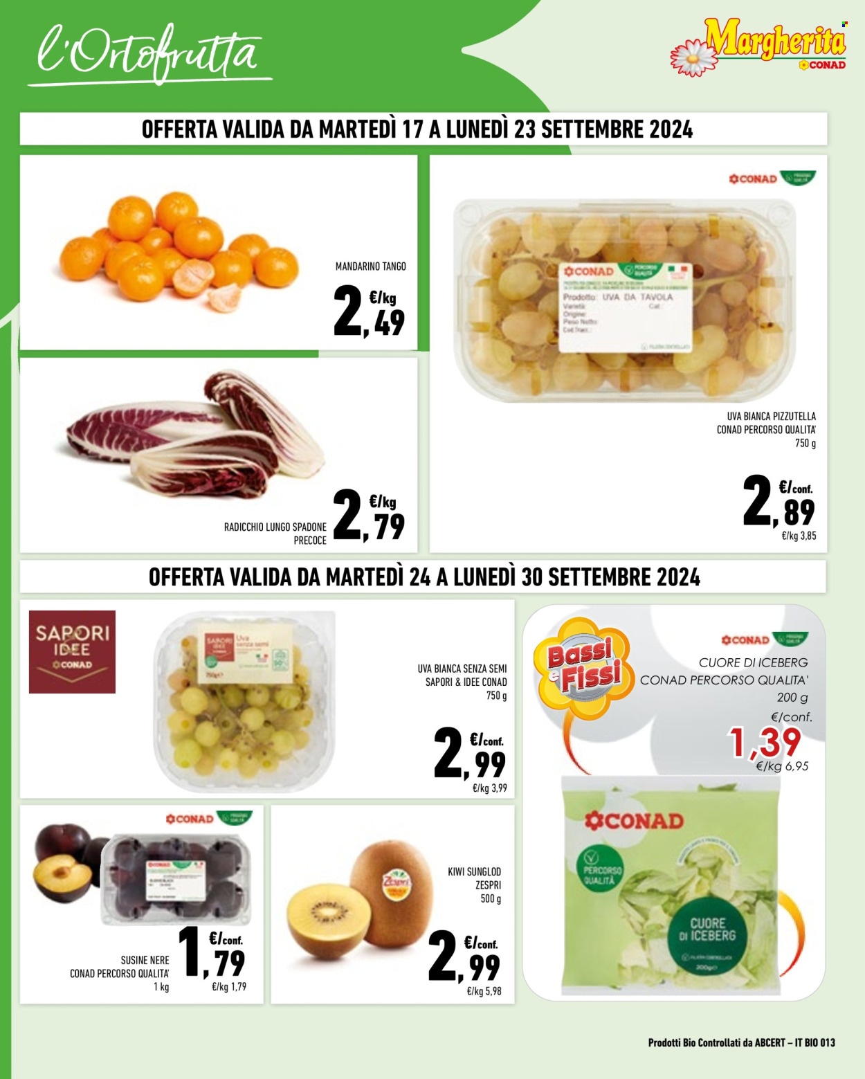 Leták Margherita Conad - 17.9.2024 - 30.9.2024. Strana 2