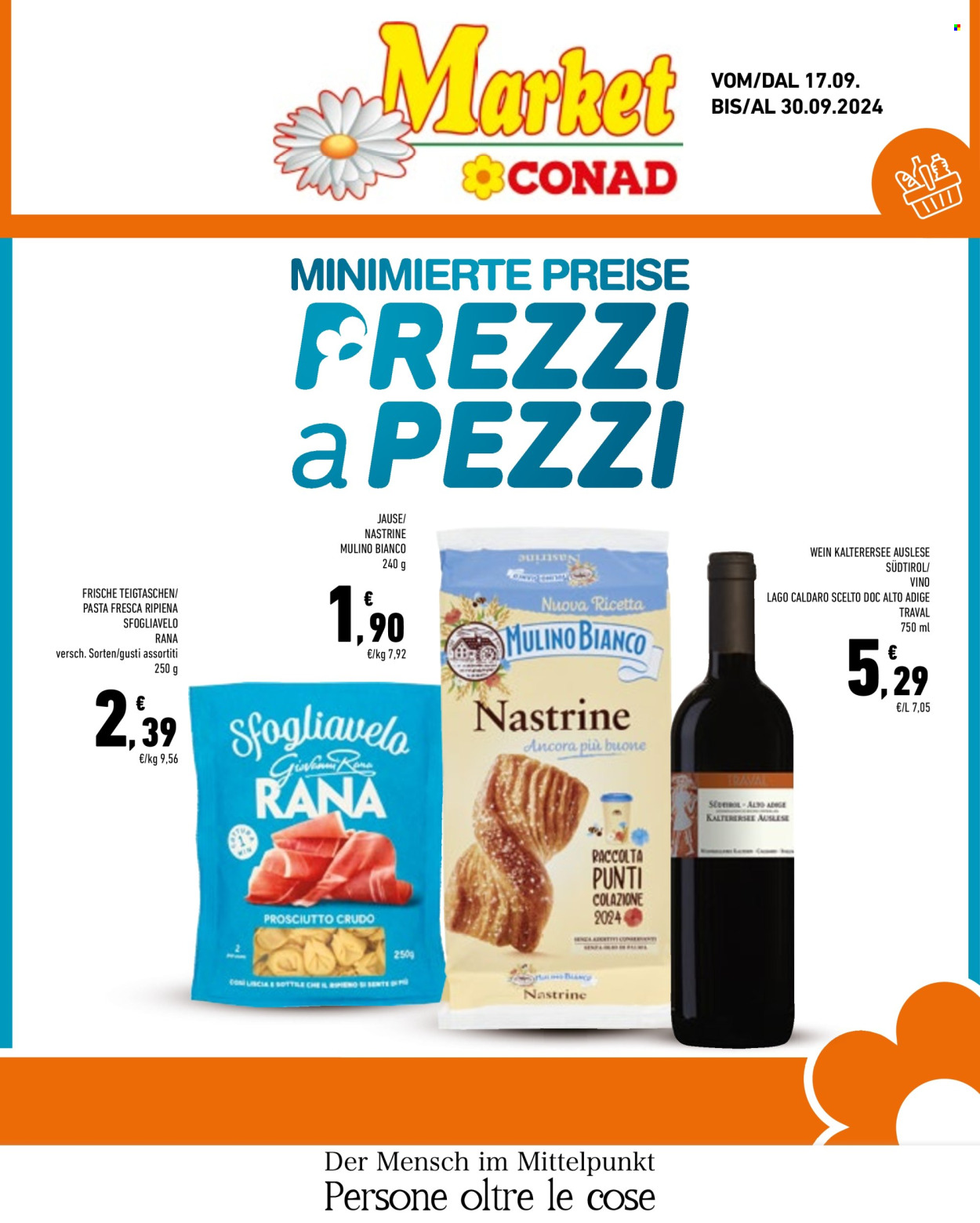 Volantino Market Conad - 17/9/2024 - 30/9/2024. Pagina 1