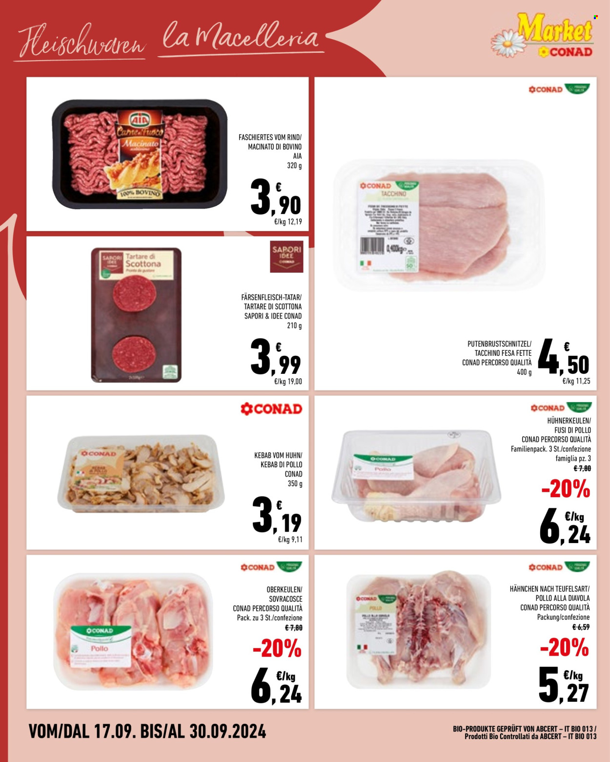 Volantino Market Conad - 17/9/2024 - 30/9/2024. Pagina 4