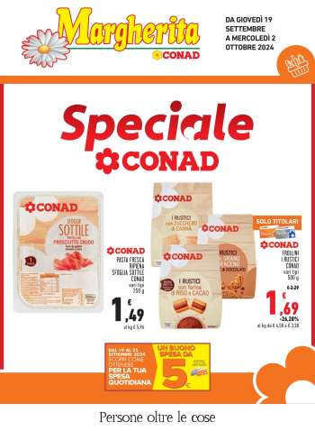 Volantino Margherita Conad - 19/9/2024 - 2/10/2024.