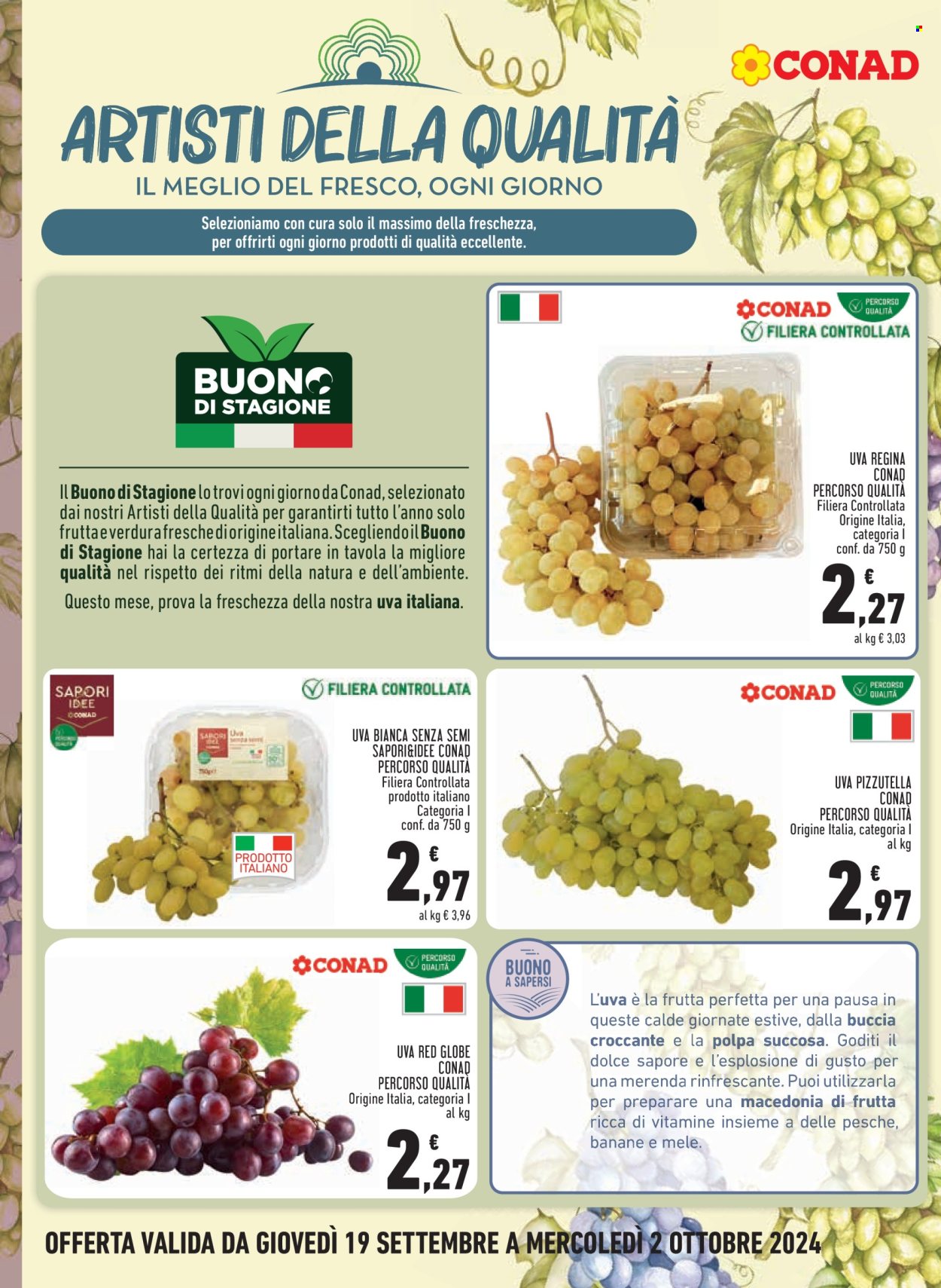 Volantino Margherita Conad - 19/9/2024 - 2/10/2024. Pagina 2