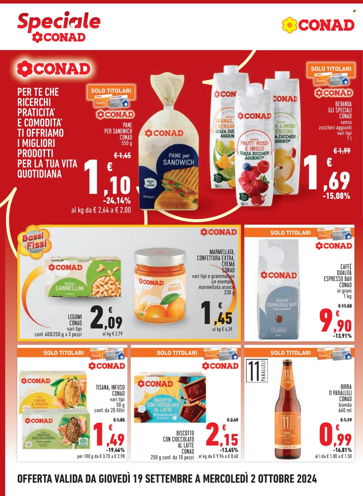 Volantino Margherita Conad - 19/9/2024 - 2/10/2024. Pagina 8