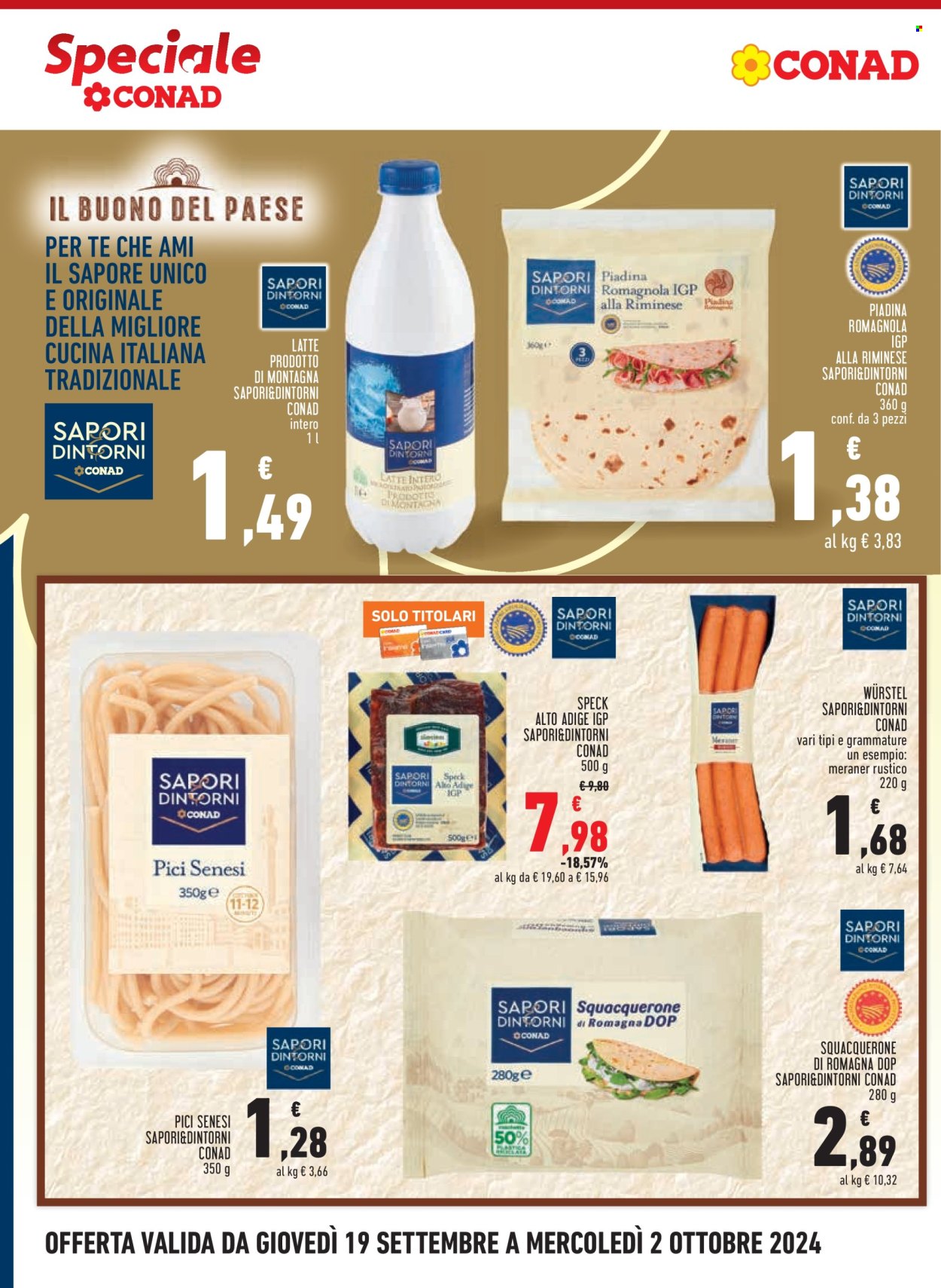 Volantino Margherita Conad - 19/9/2024 - 2/10/2024. Pagina 12