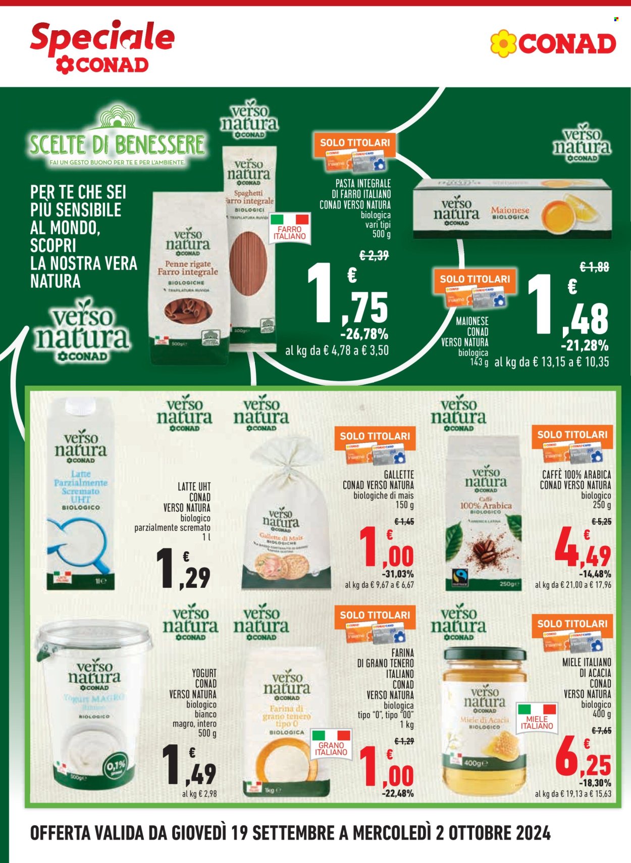 Volantino Margherita Conad - 19/9/2024 - 2/10/2024. Pagina 16
