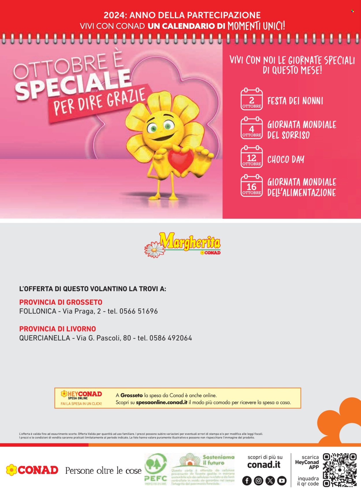 Volantino Margherita Conad - 19/9/2024 - 2/10/2024. Pagina 24