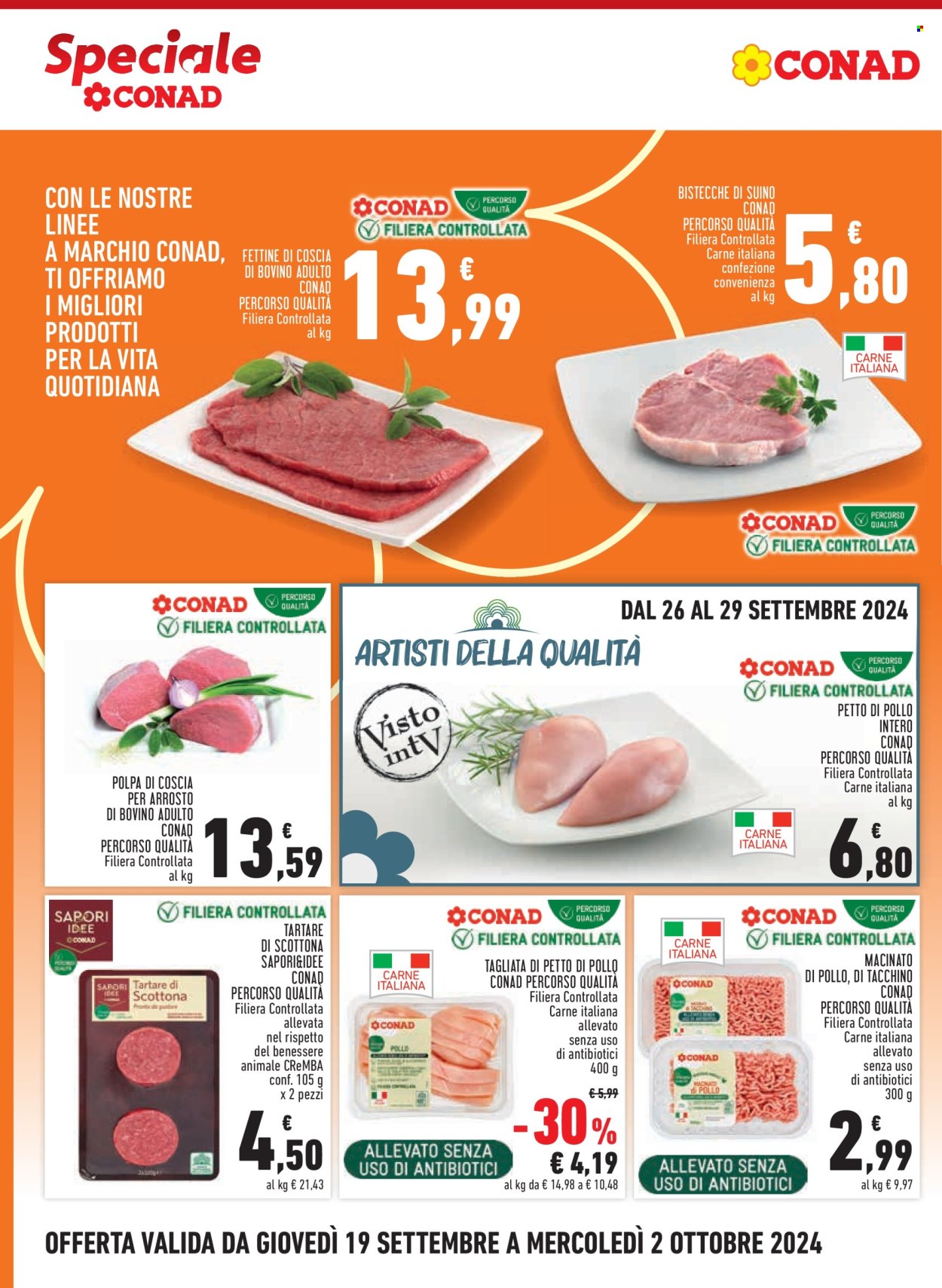 Leták Conad - 19.9.2024 - 2.10.2024. Strana 4