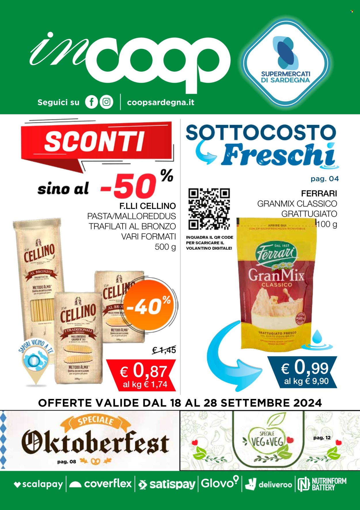 Volantino Coop - 18/9/2024 - 28/9/2024. Pagina 1