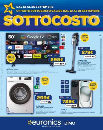 Volantino Euronics - 12/9/2024 - 25/9/2024.