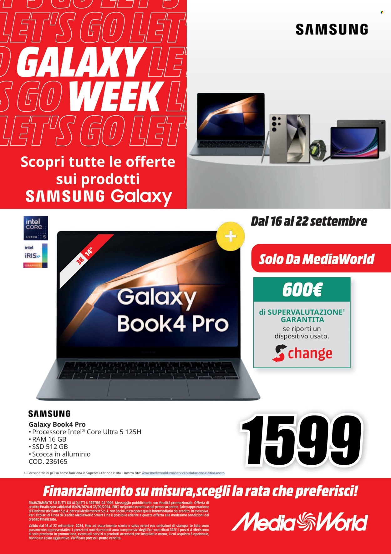 Volantino MediaWorld - 16/9/2024 - 22/9/2024. Pagina 2