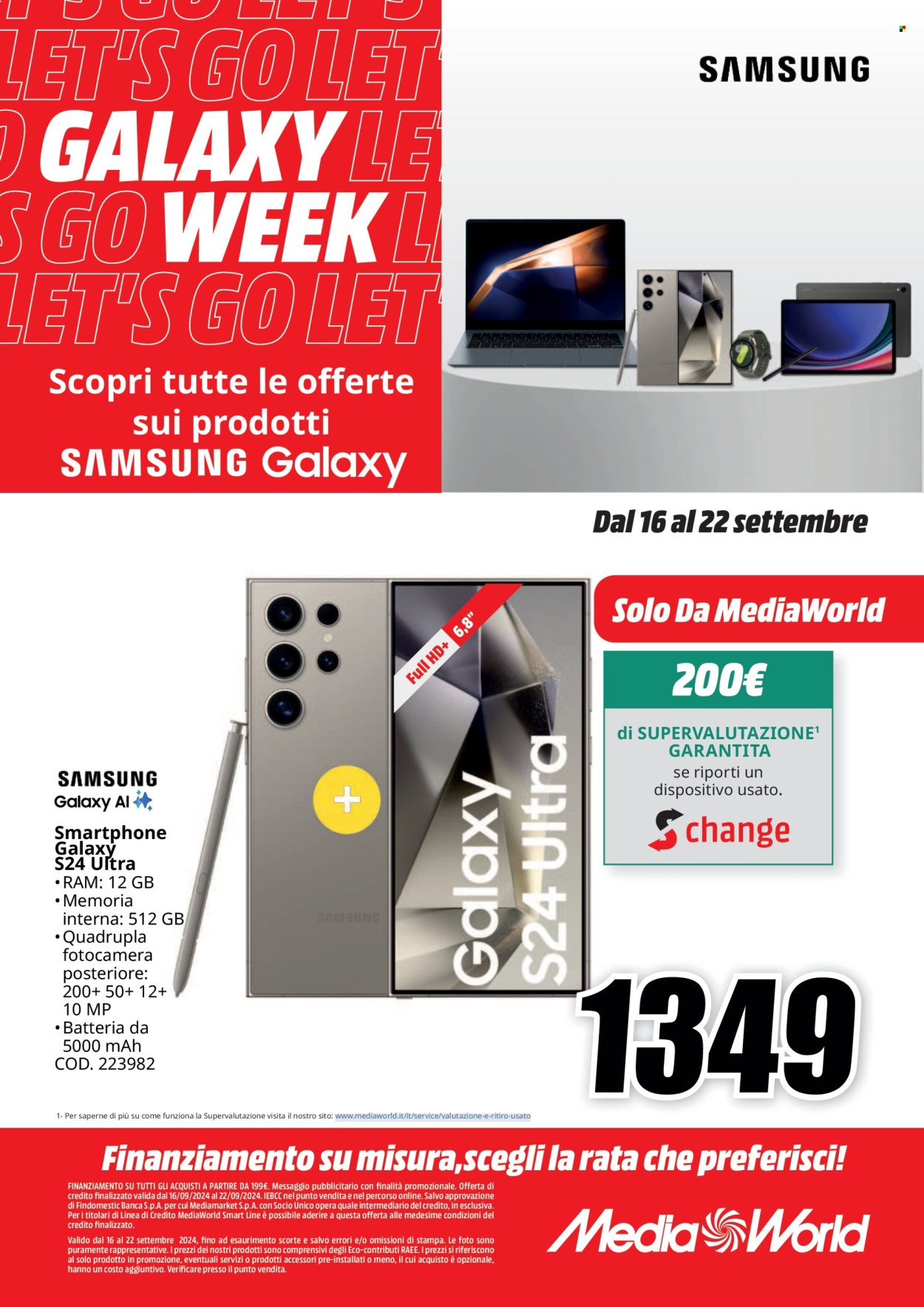 Volantino MediaWorld - 16/9/2024 - 22/9/2024. Pagina 10