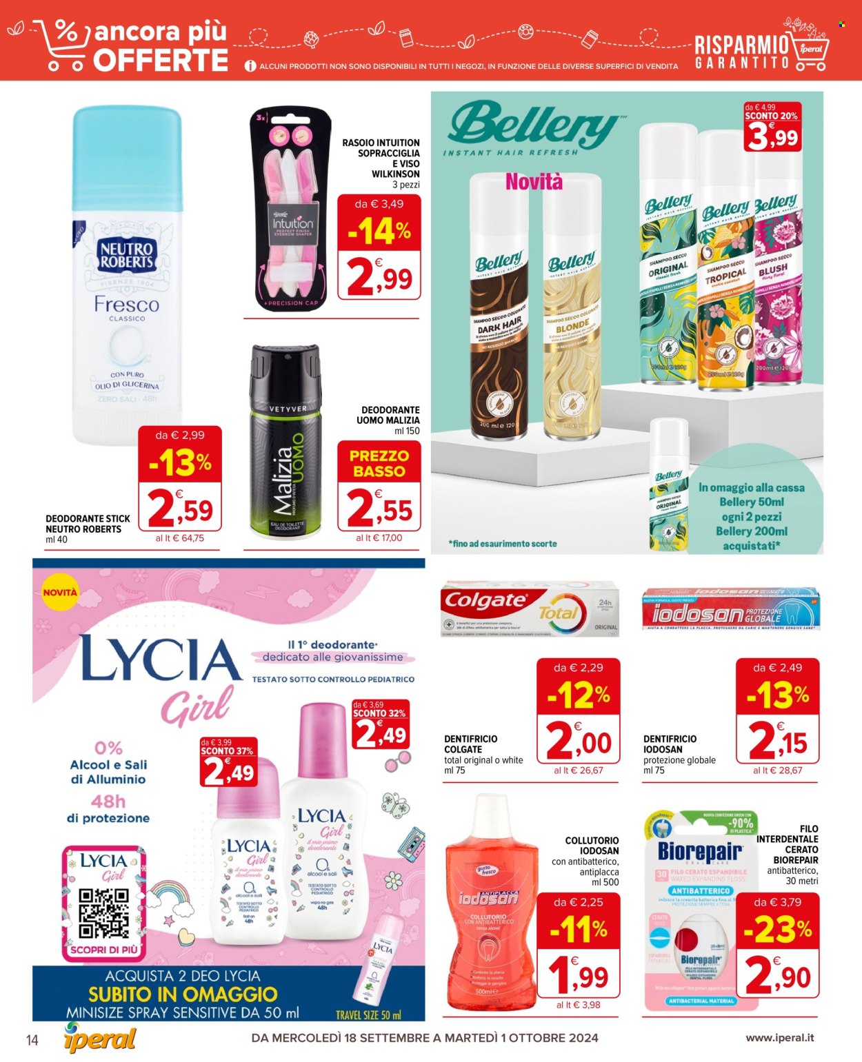 Volantino Iperal - 18/9/2024 - 1/10/2024. Pagina 14