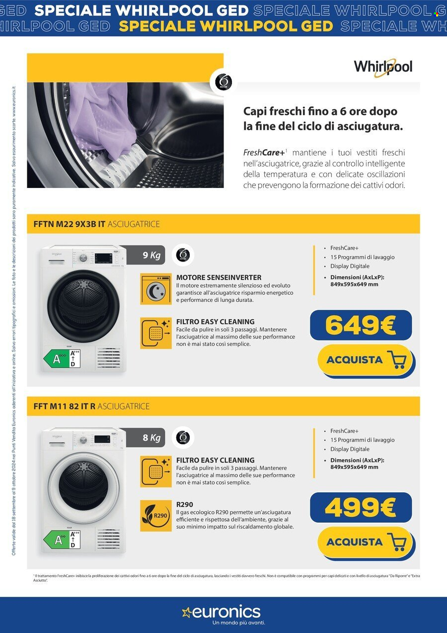 Volantino Euronics - 18/9/2024 - 9/10/2024. Pagina 5