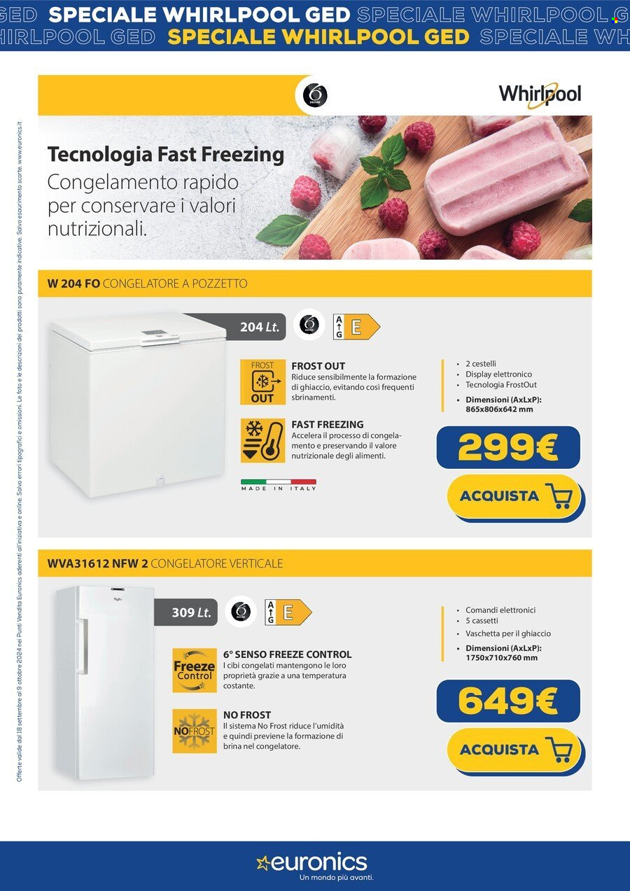 Volantino Euronics - 18/9/2024 - 9/10/2024. Pagina 8