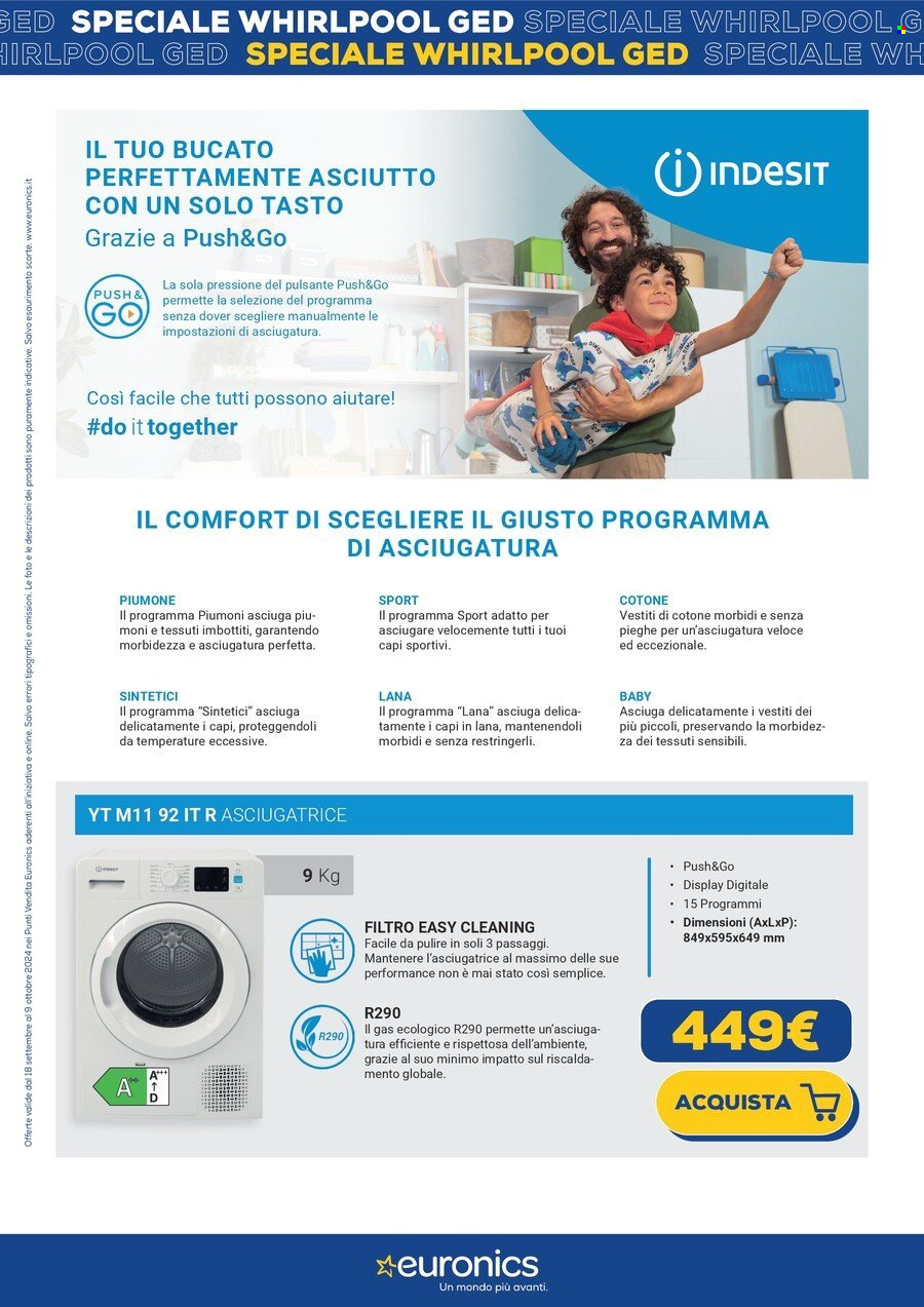 Volantino Euronics - 18/9/2024 - 9/10/2024. Pagina 18