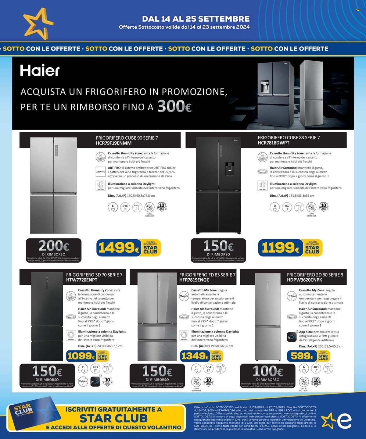 Volantino Euronics - 14/9/2024 - 25/9/2024. Pagina 23