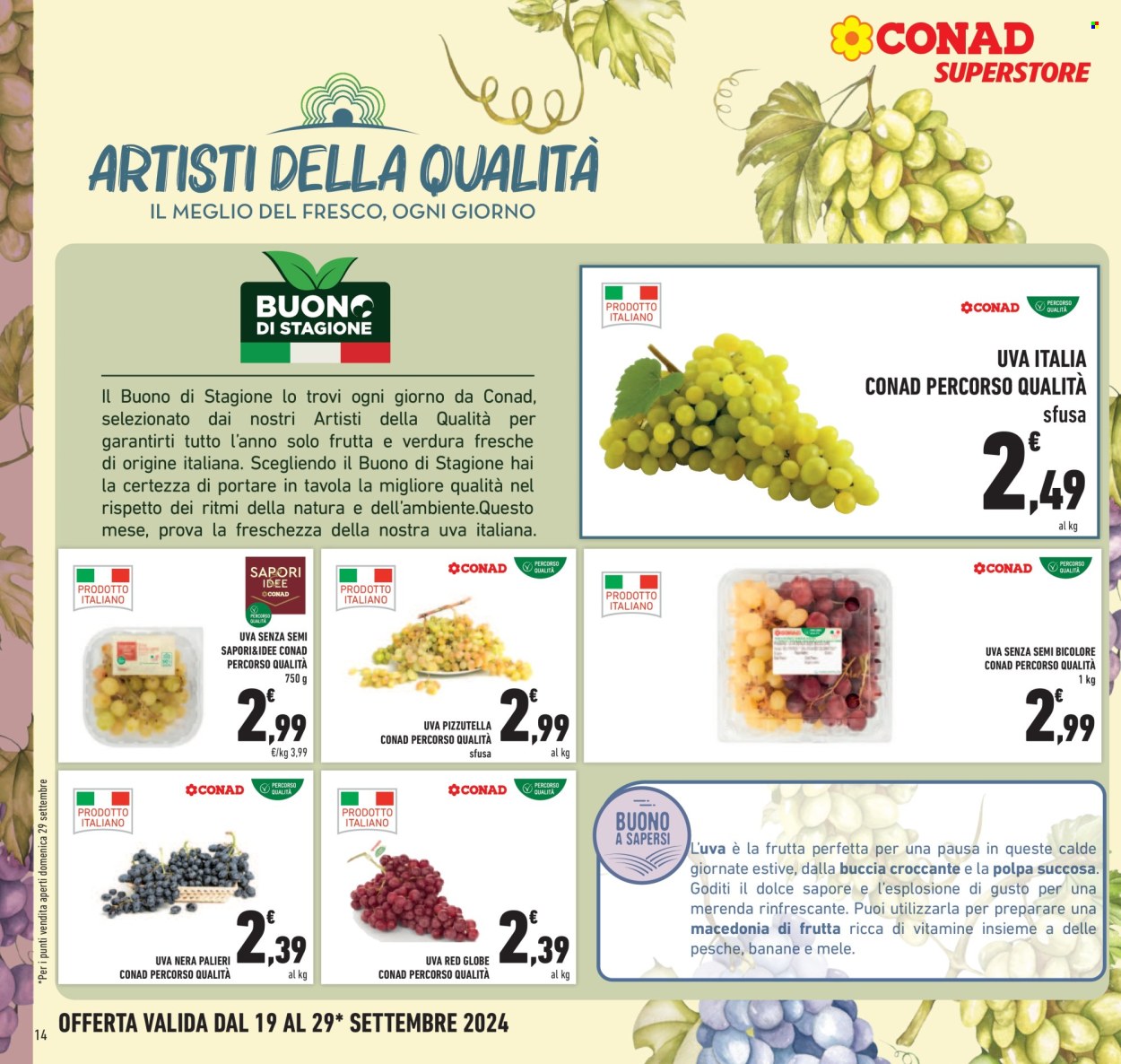 Volantino Conad Superstore - 19/9/2024 - 29/9/2024. Pagina 14
