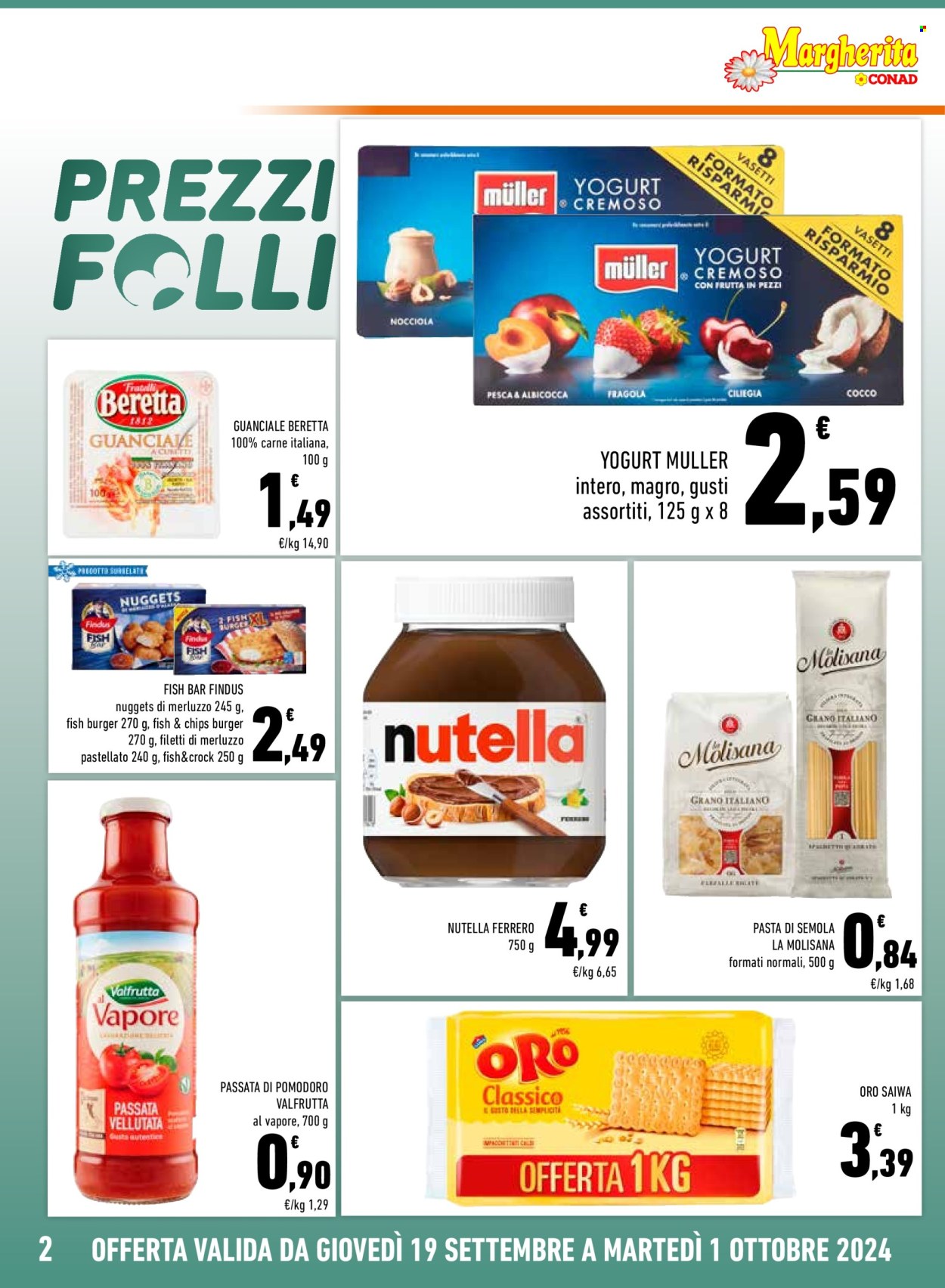 Leták Margherita Conad - 19.9.2024 - 1.10.2024. Strana 2