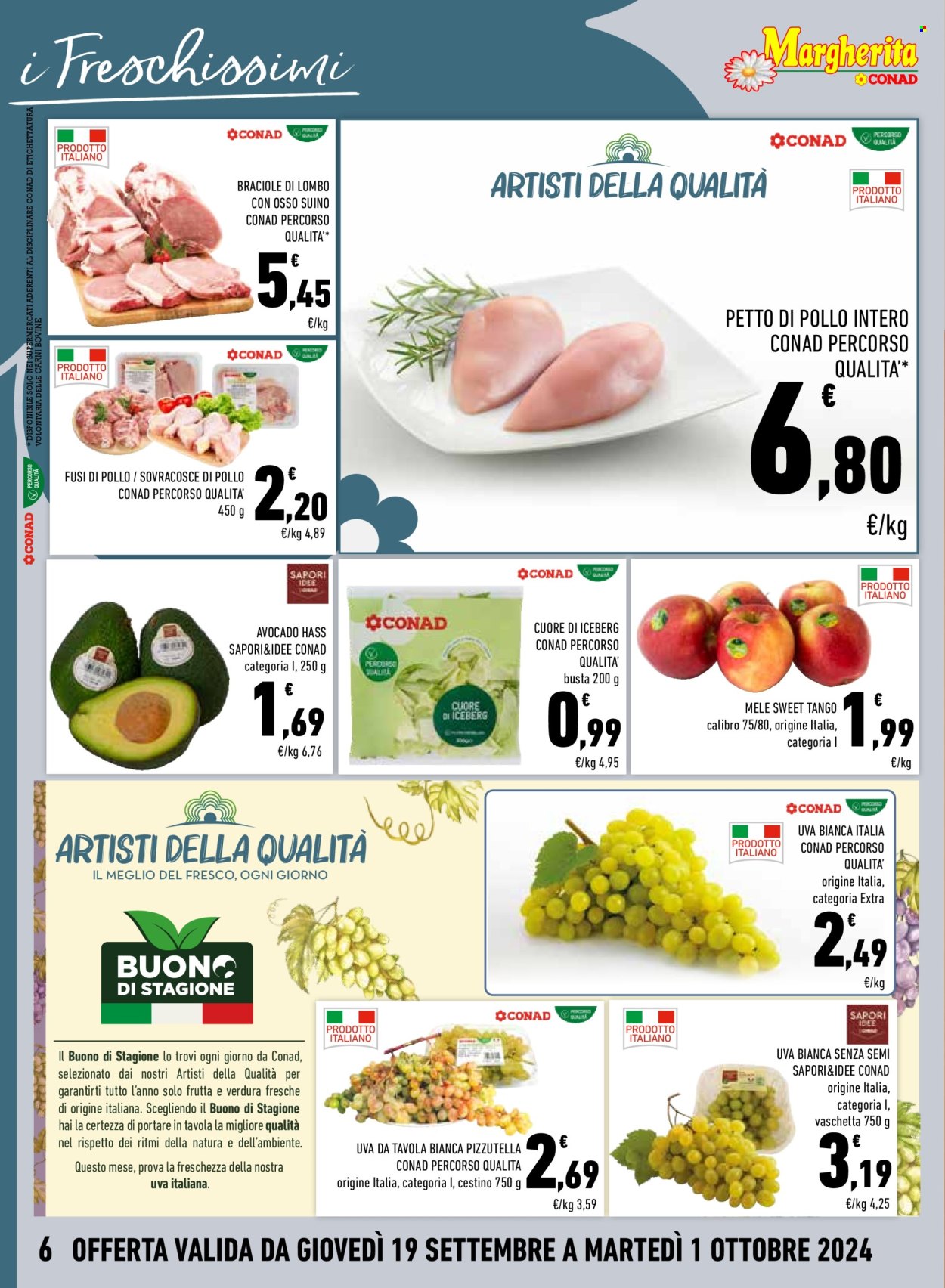 Leták Margherita Conad - 19.9.2024 - 1.10.2024. Strana 6