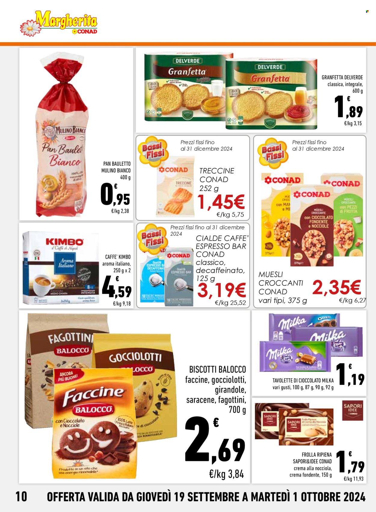 Volantino Margherita Conad - 19/9/2024 - 1/10/2024. Pagina 10