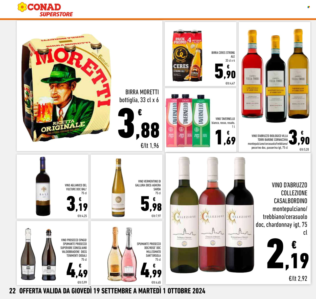 Volantino Conad Superstore - 19/9/2024 - 1/10/2024. Pagina 22