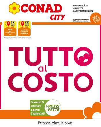 Volantino Conad City - 20/9/2024 - 26/9/2024.