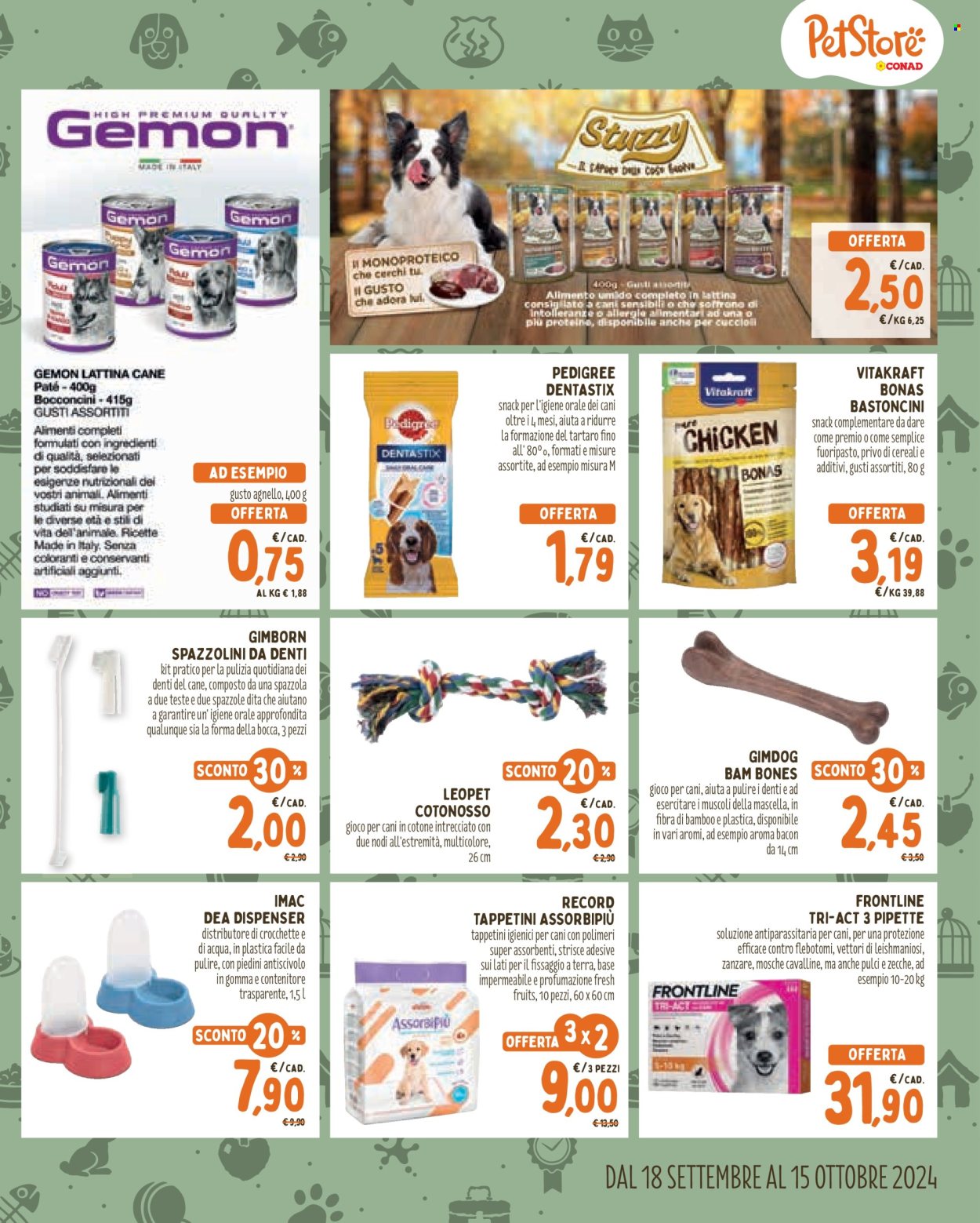 Volantino Pet Store Conad - 18/9/2024 - 15/10/2024. Pagina 3
