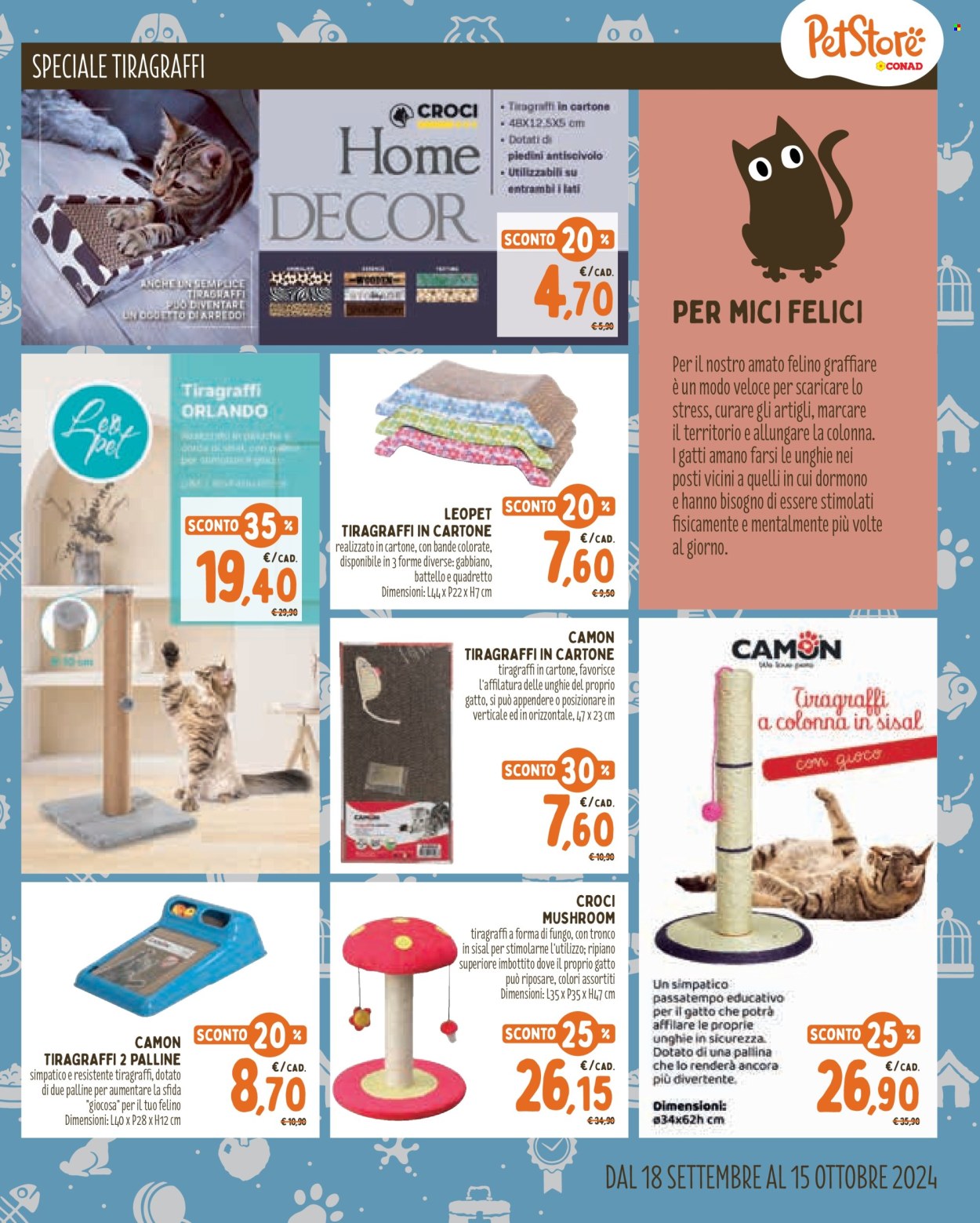 Volantino Pet Store Conad - 18/9/2024 - 15/10/2024. Pagina 7
