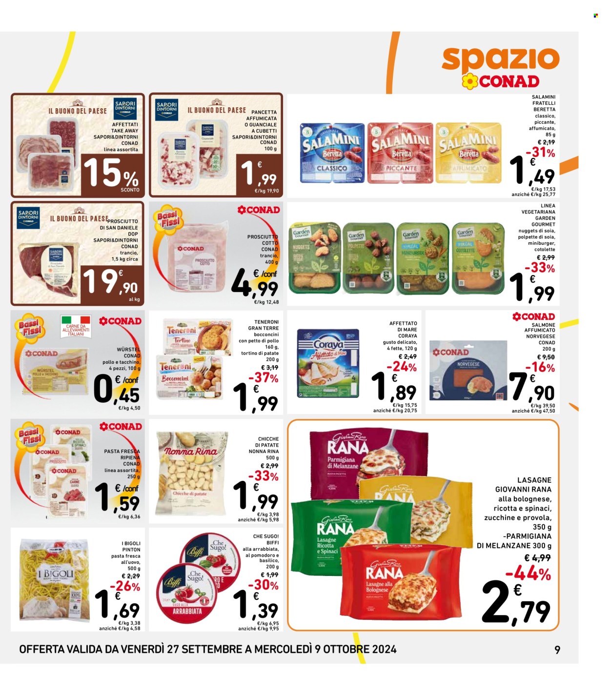 Volantino Spazio Conad - 27/9/2024 - 9/10/2024. Pagina 9