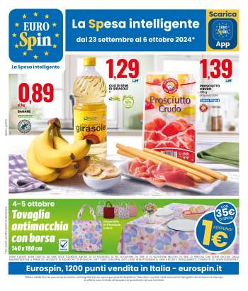 Volantino EuroSpin - 23/9/2024 - 6/10/2024.