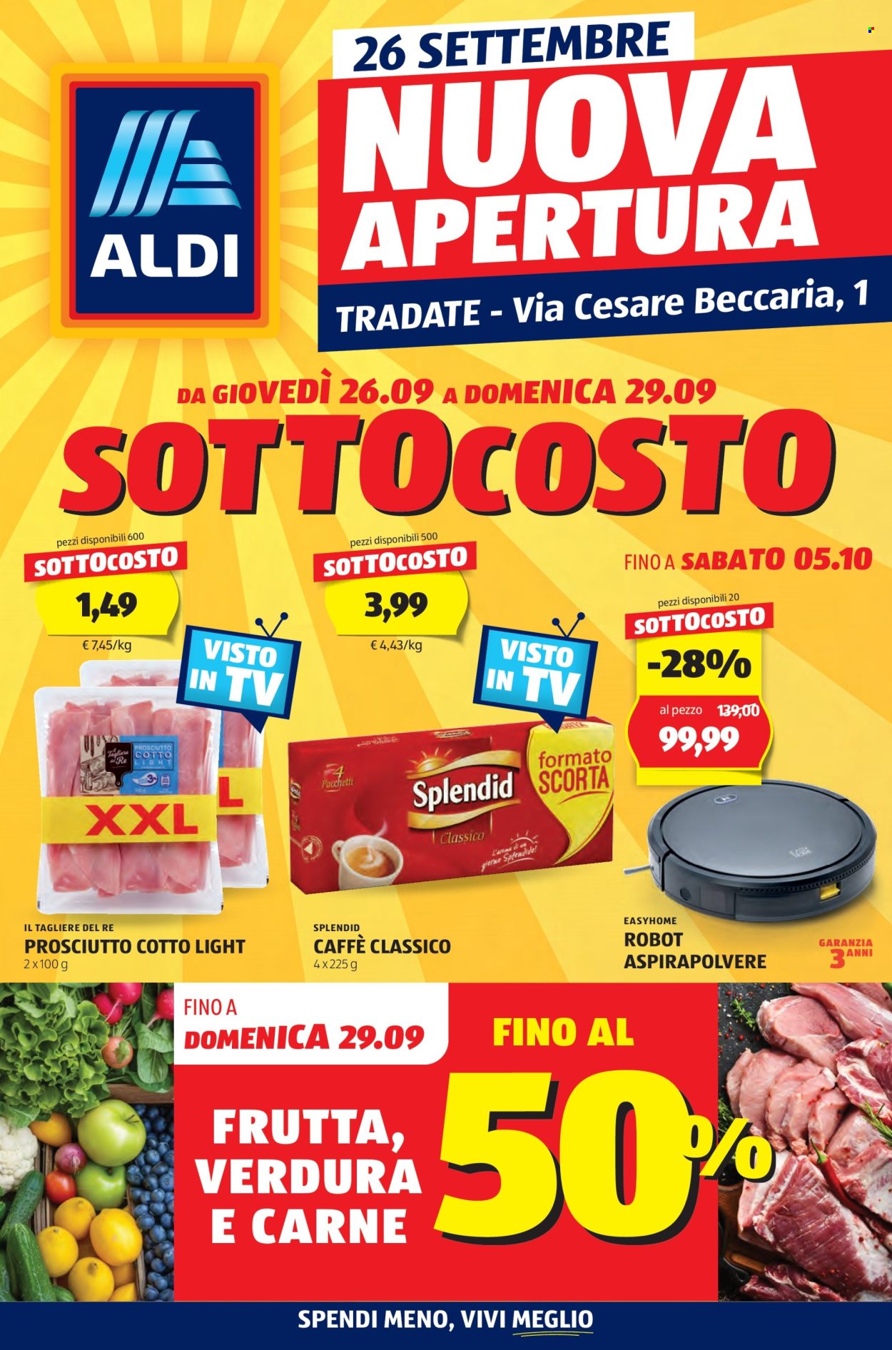 Volantino Aldi - 26/9/2024 - 29/9/2024. Pagina 1