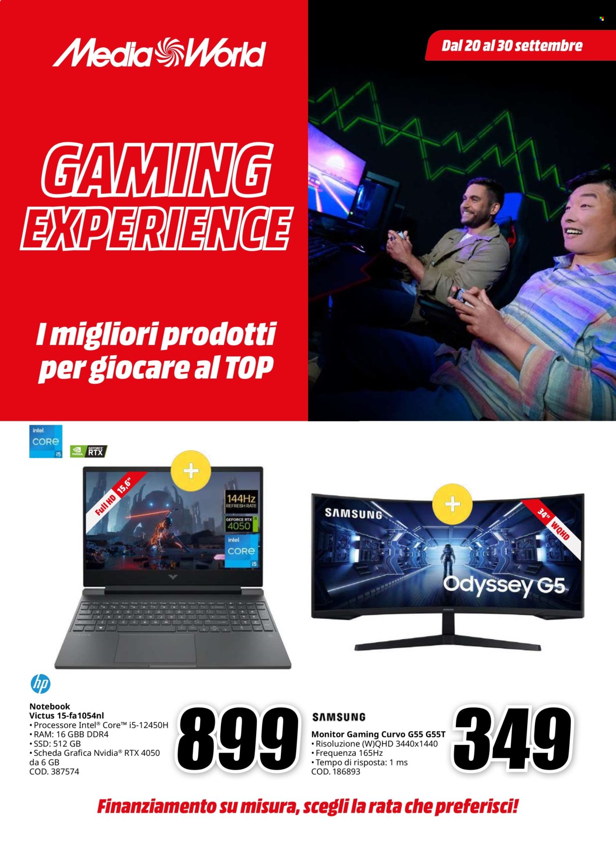Volantino MediaWorld - 20/9/2024 - 30/9/2024. Pagina 1