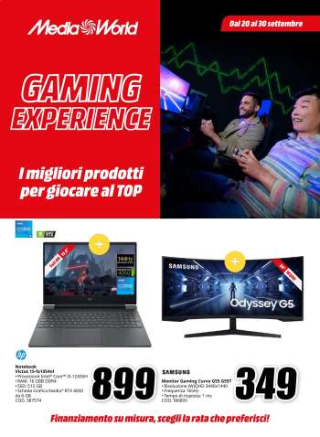Volantino MediaWorld - 20/9/2024 - 30/9/2024.