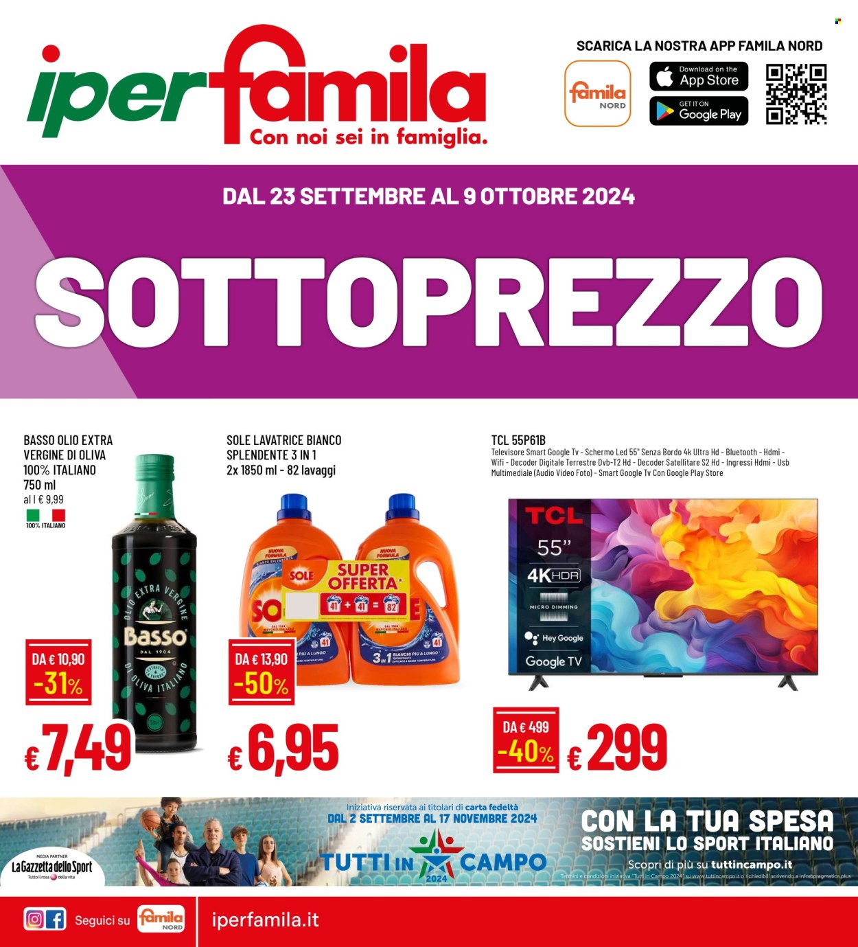 Volantino Famila - 23/9/2024 - 9/10/2024. Pagina 1