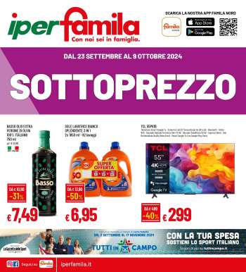 Volantino Famila - 23/9/2024 - 9/10/2024.