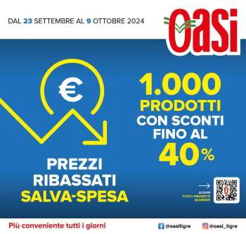 Volantino Oasi - 23/9/2024 - 9/10/2024.