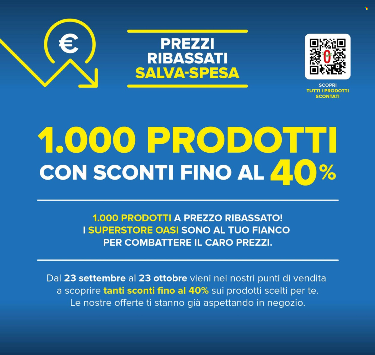 Volantino Oasi - 23/9/2024 - 9/10/2024. Pagina 2
