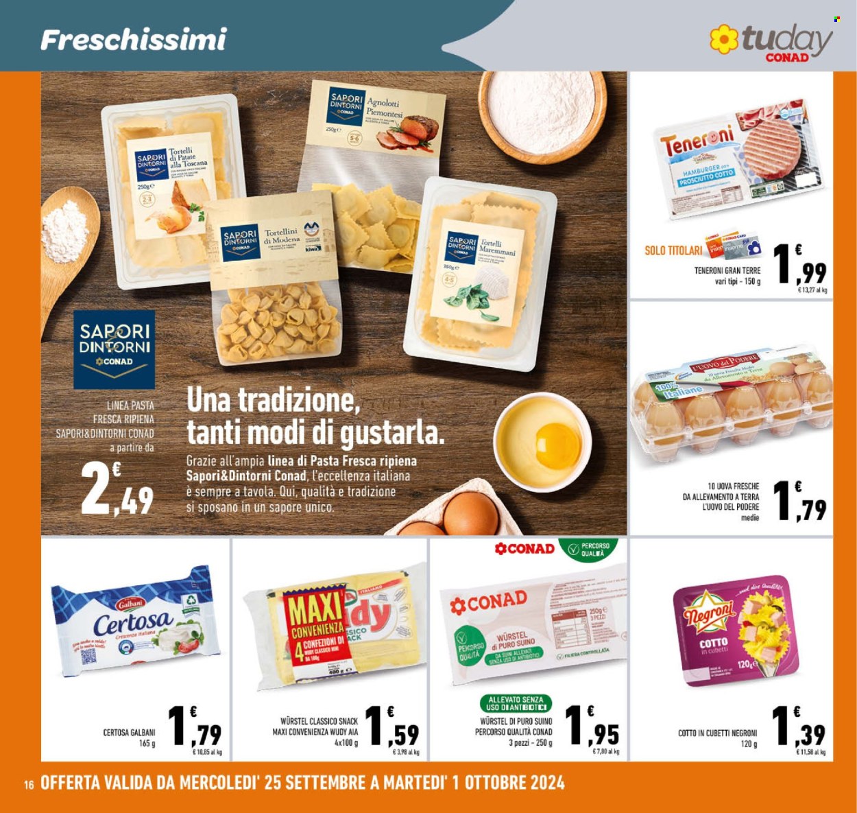 Leták TuDay Conad - 25.9.2024 - 1.10.2024. Strana 16