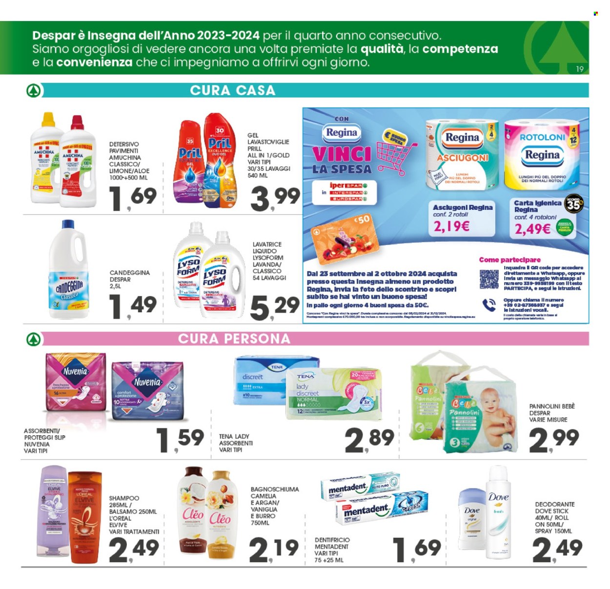 Leták Eurospar - 23.9.2024 - 2.10.2024. Strana 19