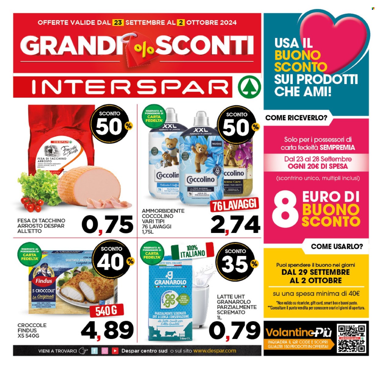Leták Interspar - 23.9.2024 - 2.10.2024. Strana 1