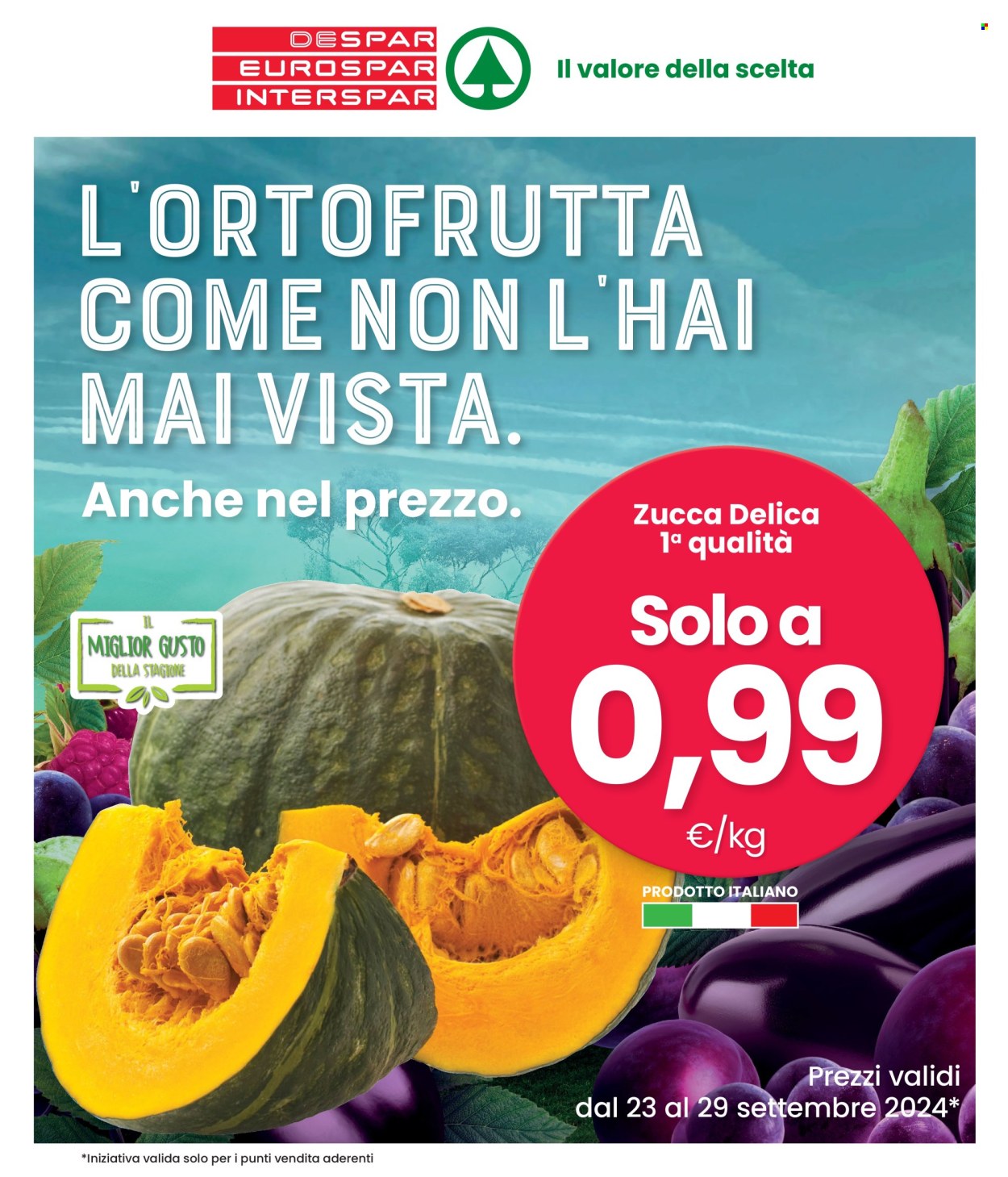 Volantino Eurospar - 23/9/2024 - 29/9/2024. Pagina 1