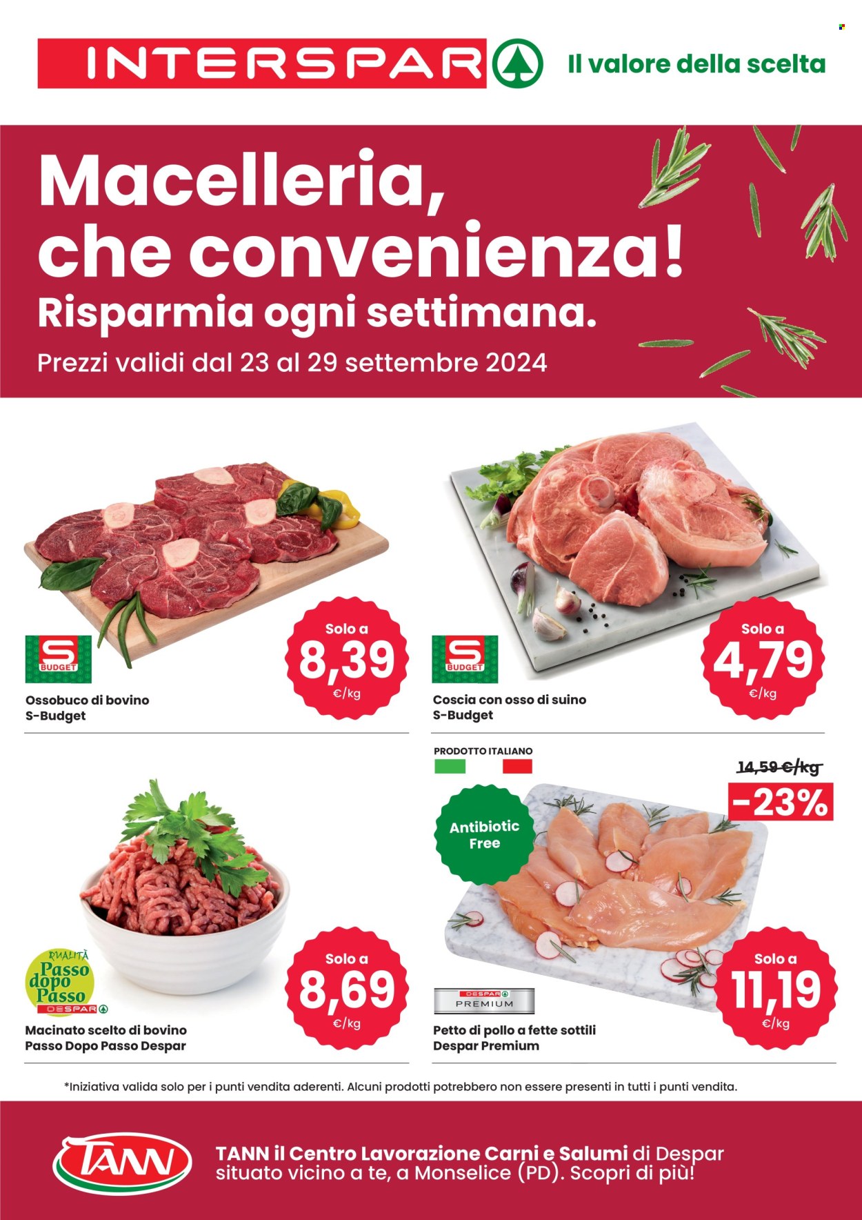 Volantino Interspar - 23/9/2024 - 29/9/2024. Pagina 1