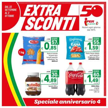 Volantino Iper, La grande i - 23/9/2024 - 2/10/2024.