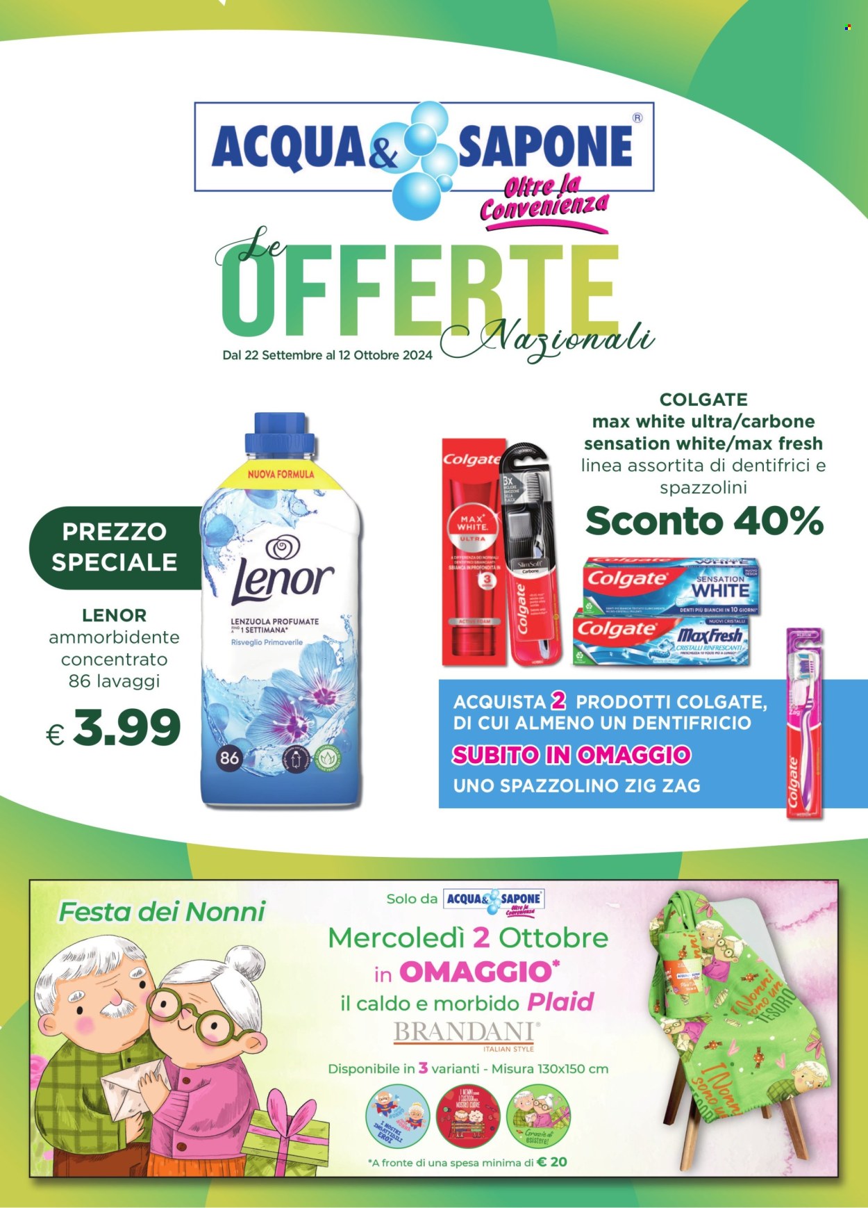 Leták Acqua & Sapone - 22.9.2024 - 12.10.2024. Strana 1