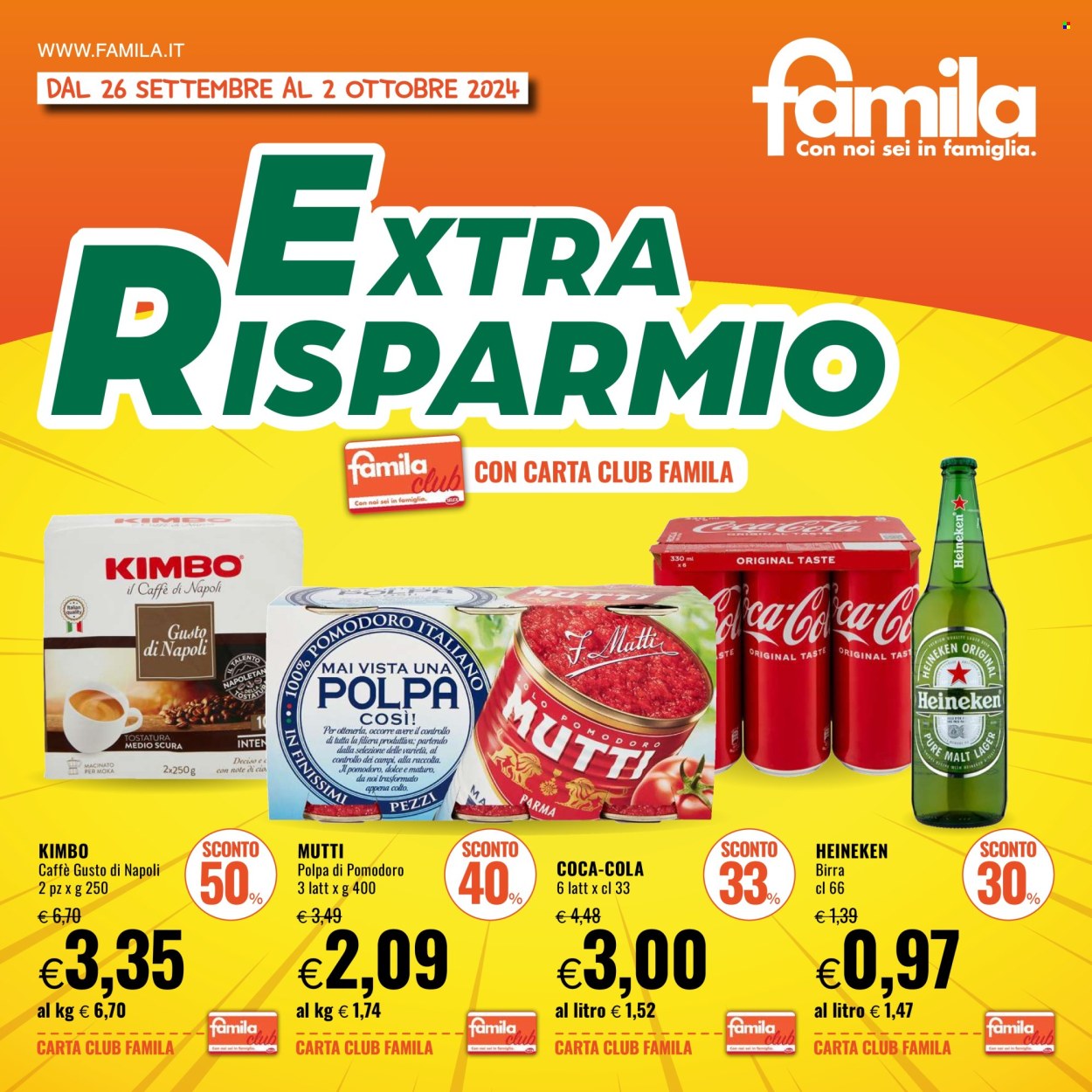 Volantino Famila - 26/9/2024 - 2/10/2024. Pagina 1